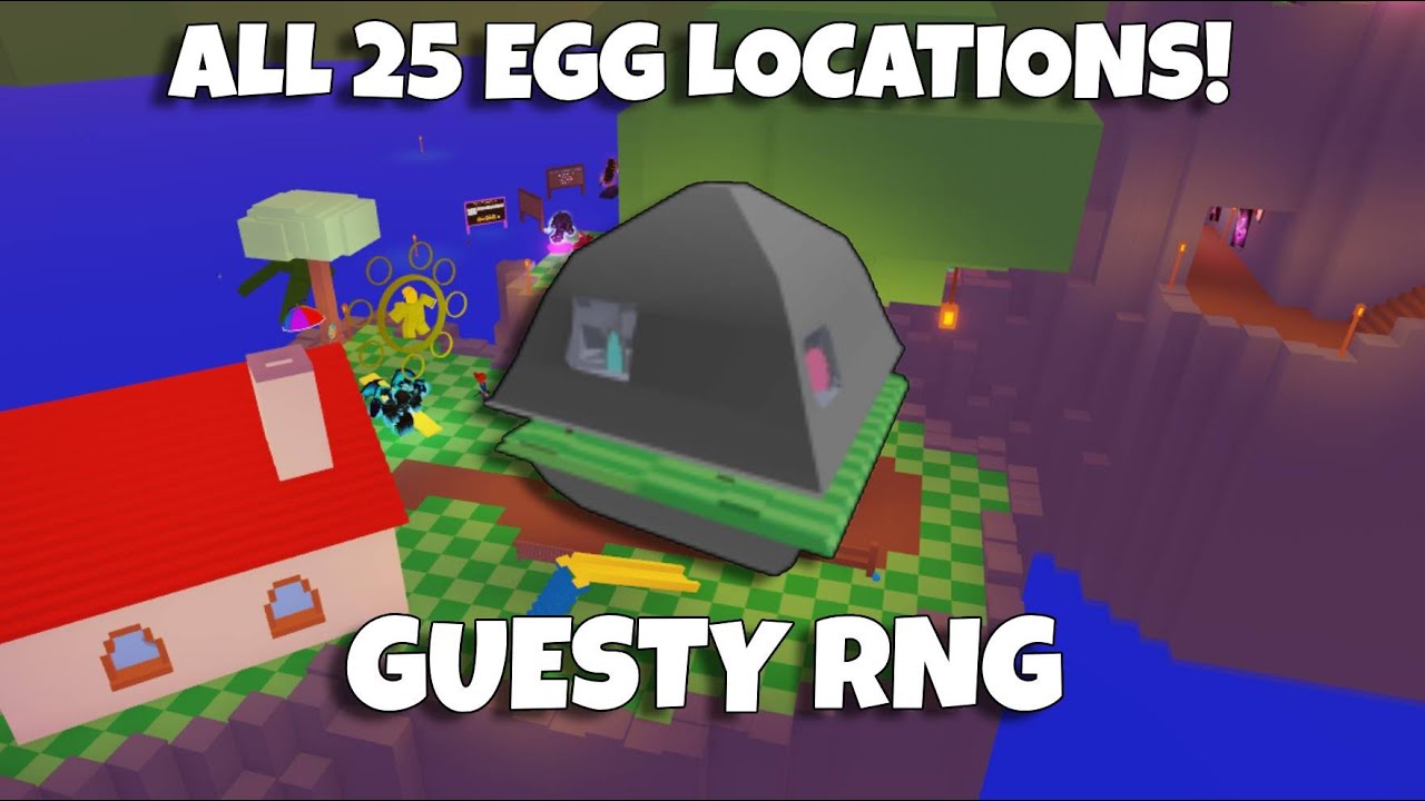HOW TO GET ALL 25 EGGS IN GUESTY RNG! (HOW TO GET TRADE ISLAND EGG FREE UGC!)