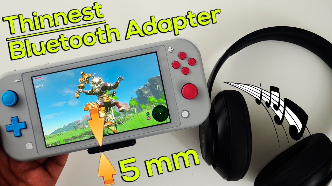 Thinnest Nintendo Switch/Switch Lite Bluetooth Adapter - Must Have Nintendo Switch Accessories