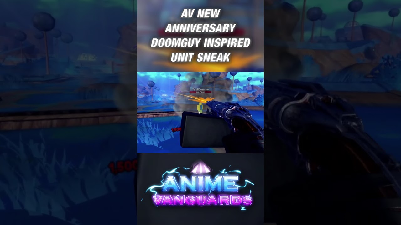 NEW AV ANNIVERSARY DOOMGUY INSPIRED UNIT SNEAK!!! | Roblox | Anime Vanguards #roblox #animevanguards