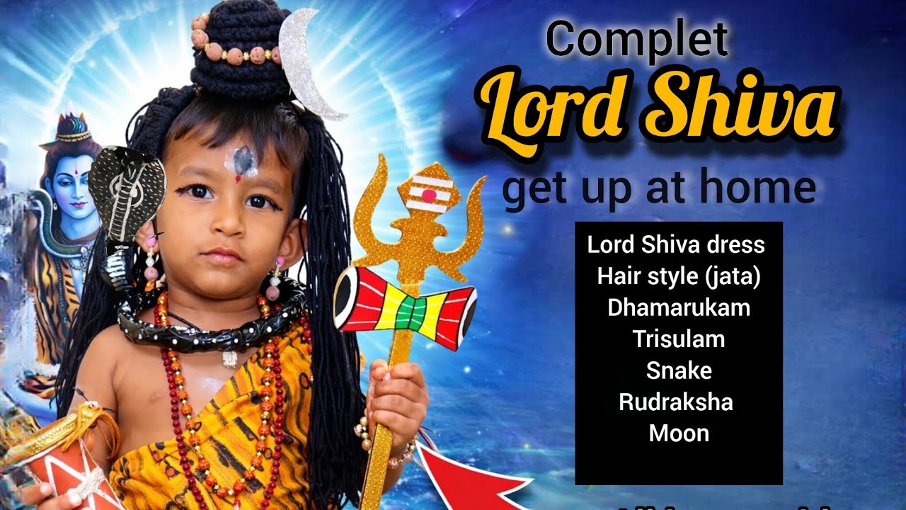 Low Budget Lo Shiva Get Up Complete Set | Easy DIY #shiv #shivji #costumeideas #getup 