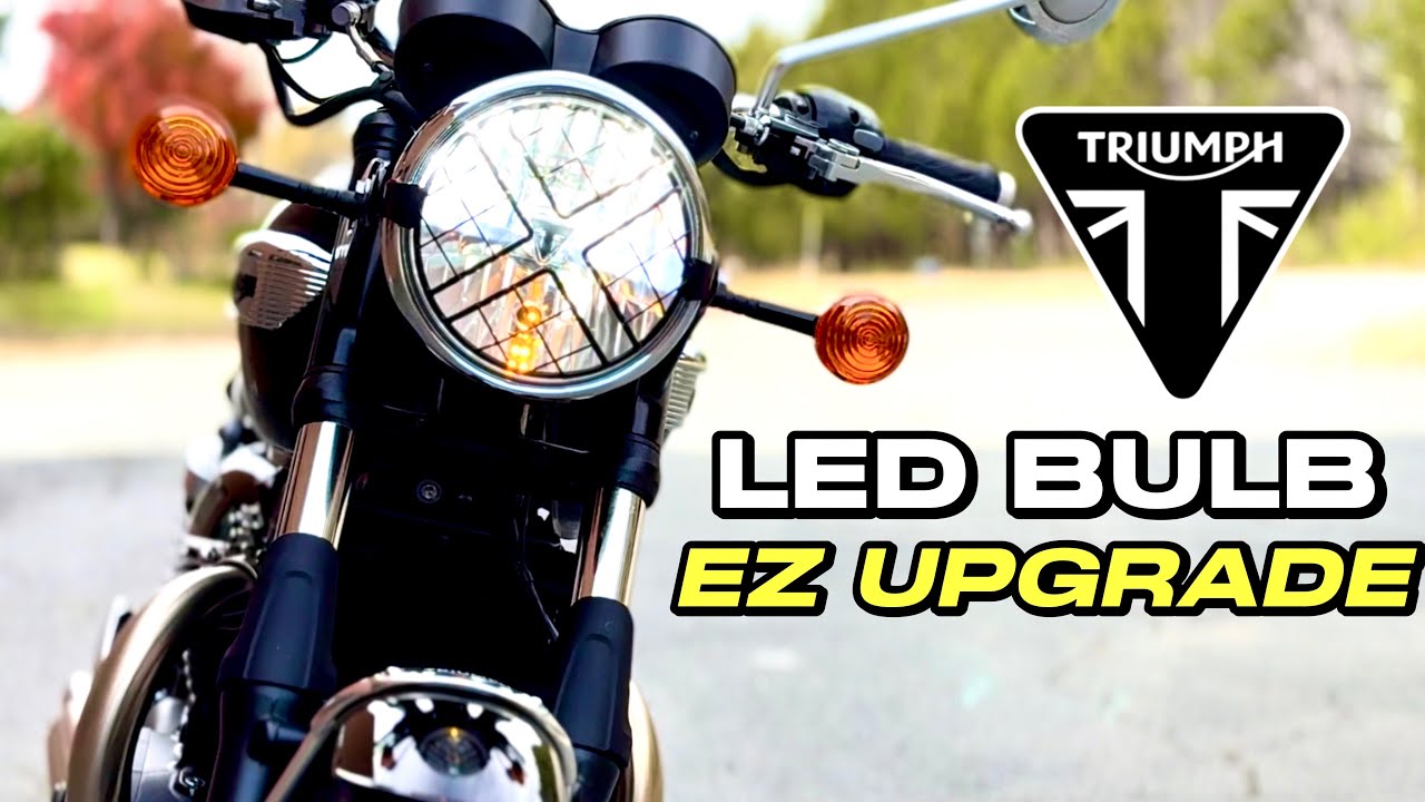 Обновление светодиодных фар Triumph Bonneville T100 и T120 — улучшение видимости без ущерба класс...