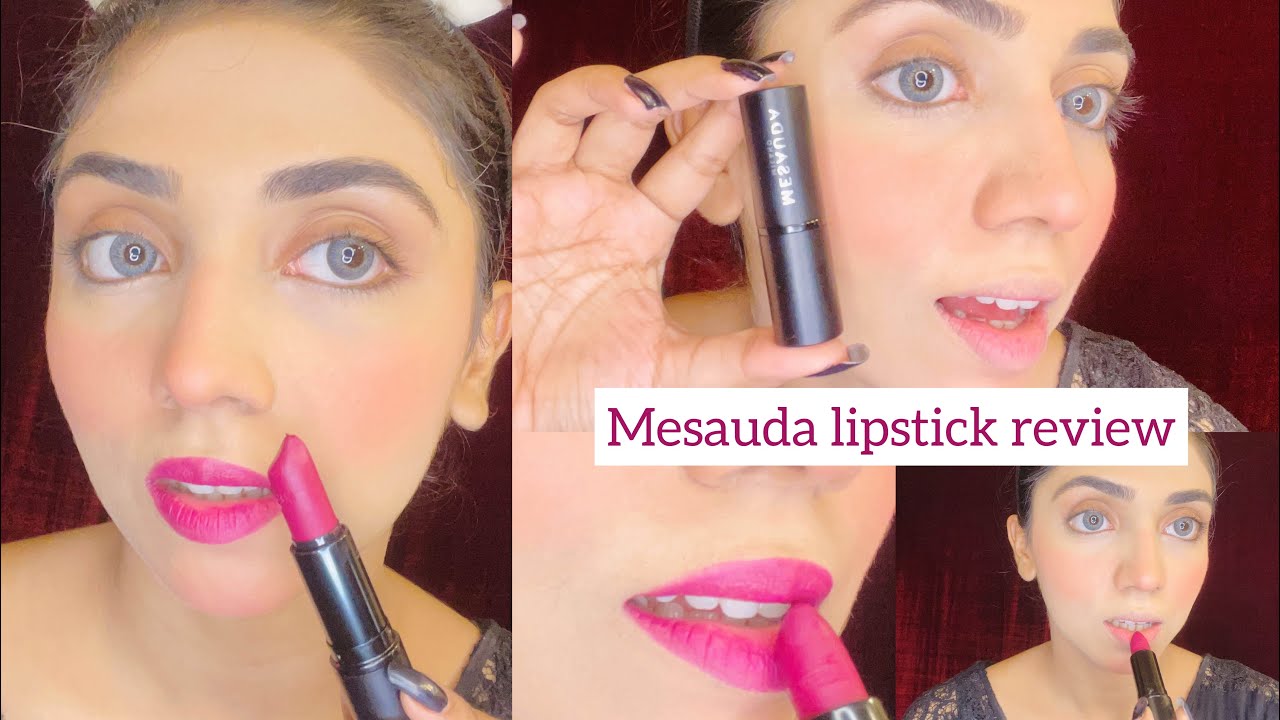 MESAUDA MILANO LIPSTICK REVIEW | MATTE ROMANCE | ROSSETTO/ ROUGH À LÈVRES. BEST LIPSTICK | PINK LIPS