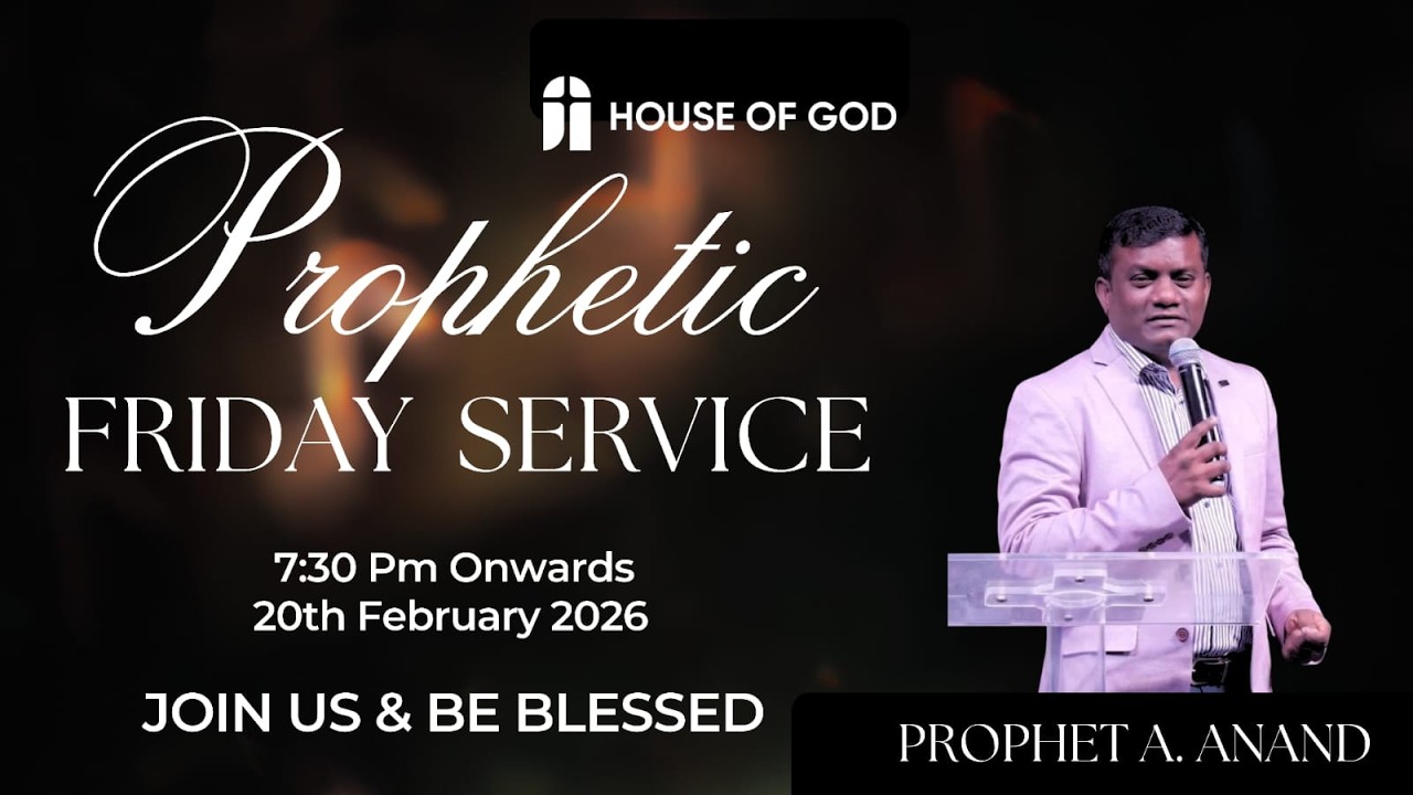 Firday Miracle Service | House of God | Prophet A. Anand