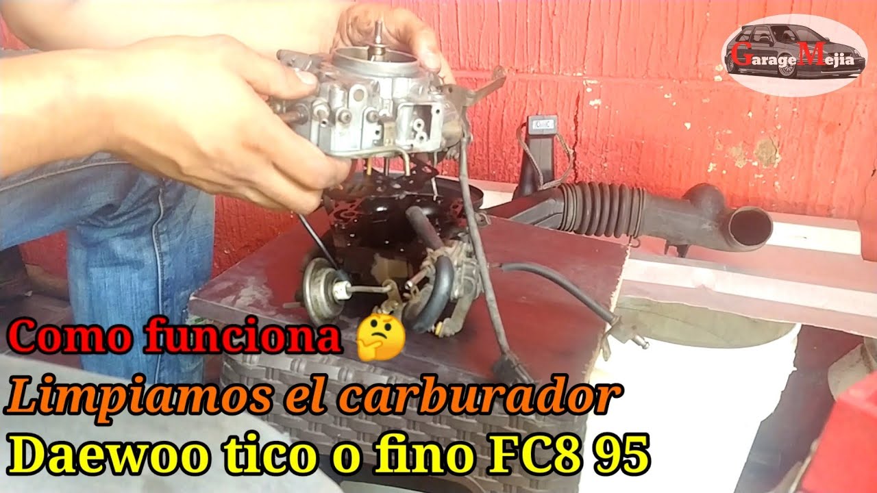 Revisamos, limpiamos y ajustamos el carburador FC8 del Daewoo tico o fino 95 