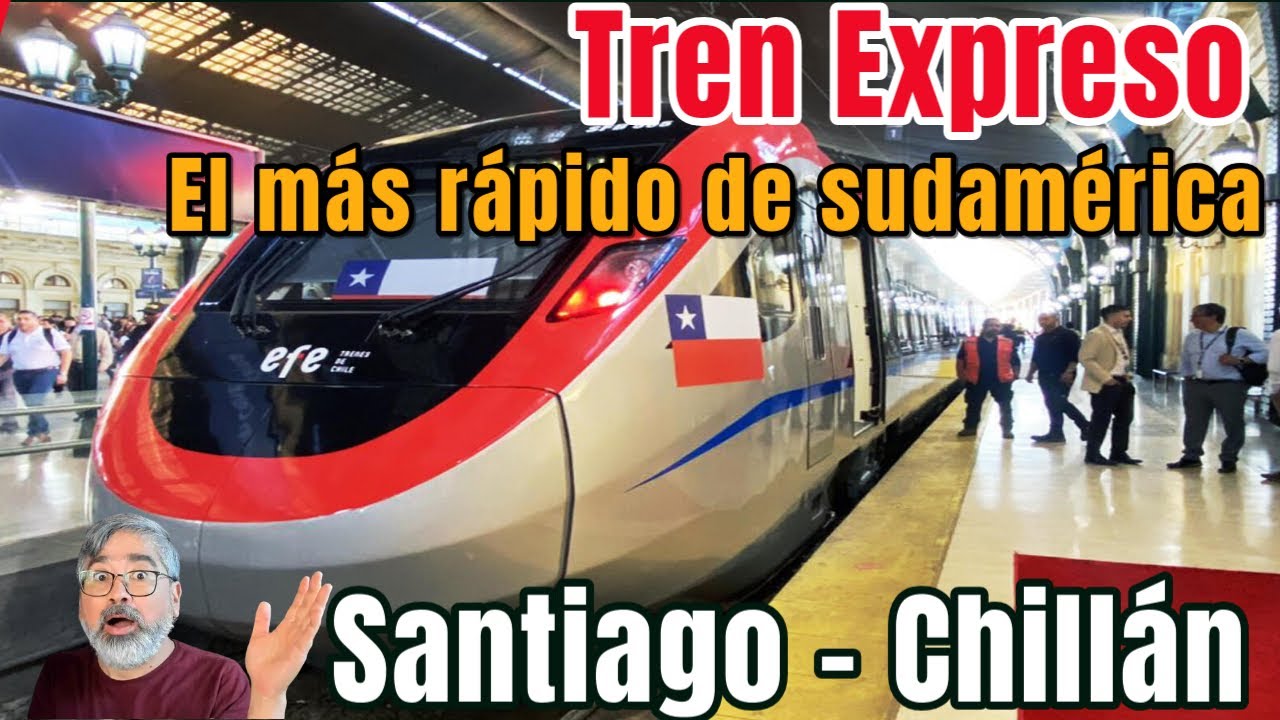 🚄💨 &iexcl;Mi VIAJE en el TREN MAS RAPIDO de CHILE! 🇨🇱 Reacciones y velocidad m&aacute;xima #SantiagoChill&aacute;n #tren