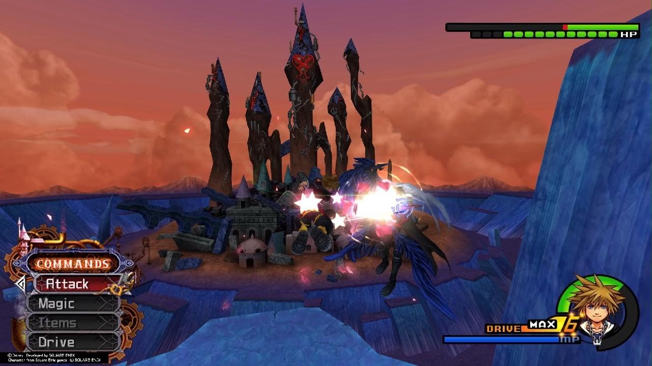 KH2 Beating Sephiroth for the first time without really knowing any strategies on Crit Mode