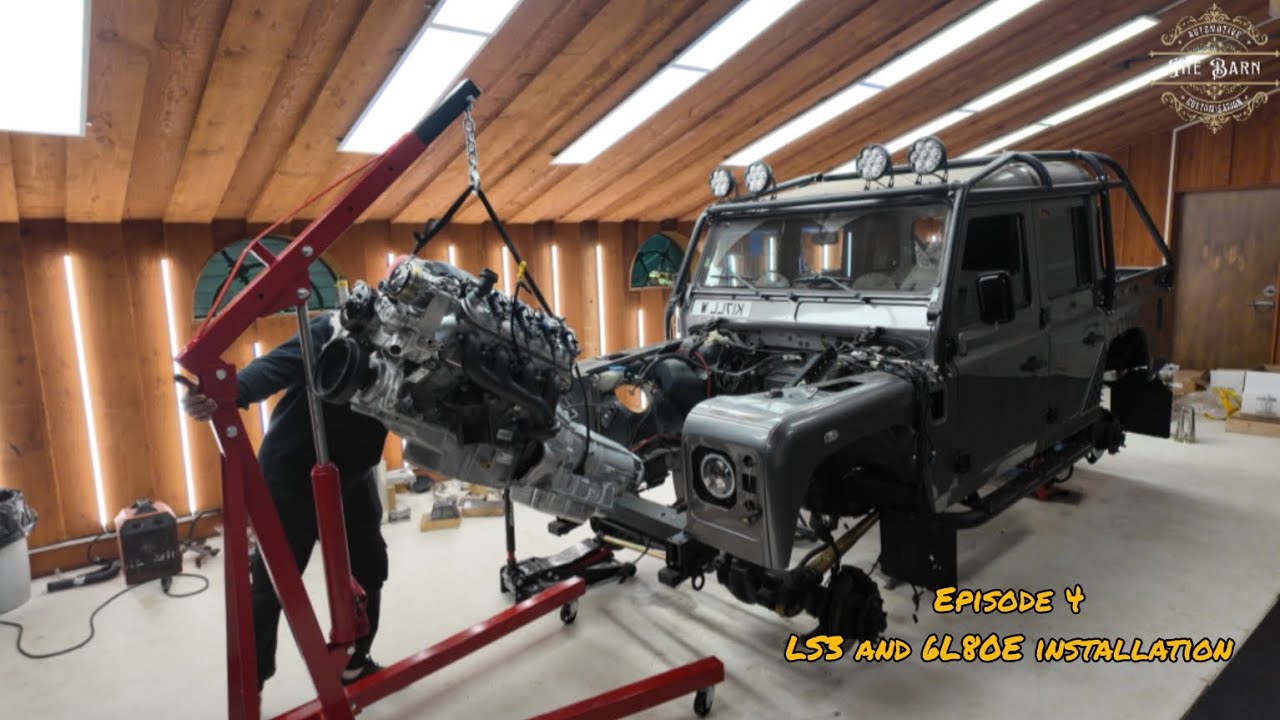 LS Swap Landrover Defender - LS3 & 6L80E installation