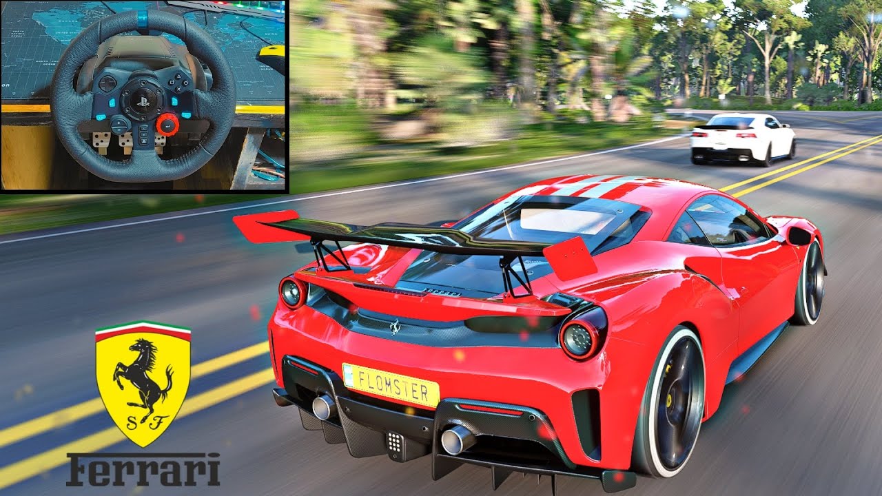 Ferrari 488 Pista VS Track Toys - Forza Horizon 5 | Logitech G29 Steering Wheel