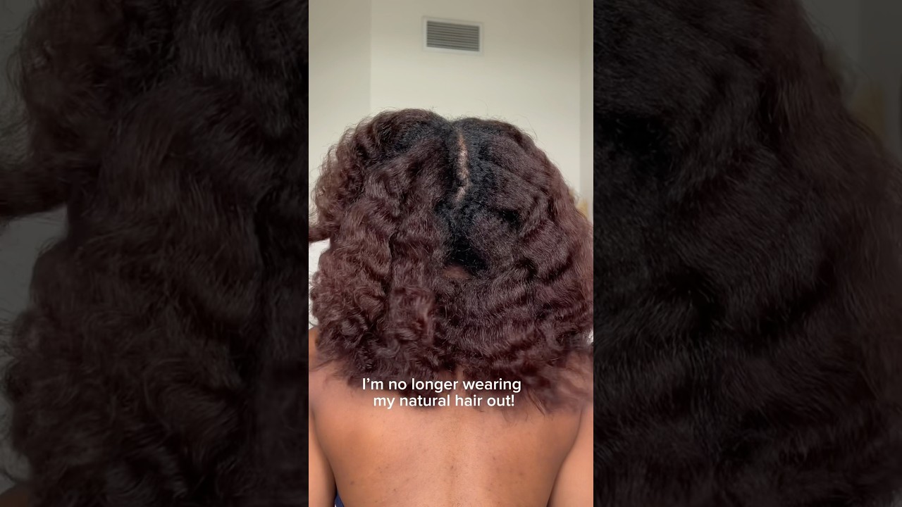I&rsquo;m no longer wearing my natural hair out! #lengthretention #hairgrowthtips #protectivehairstyle ￼