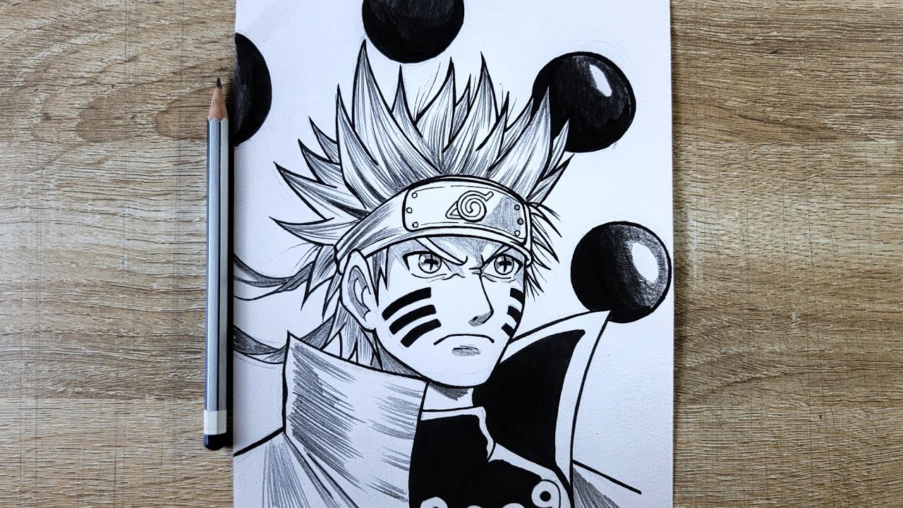 How to Draw Naruto six paths sage mode-Step by step Drawing tutorial For Beginners 