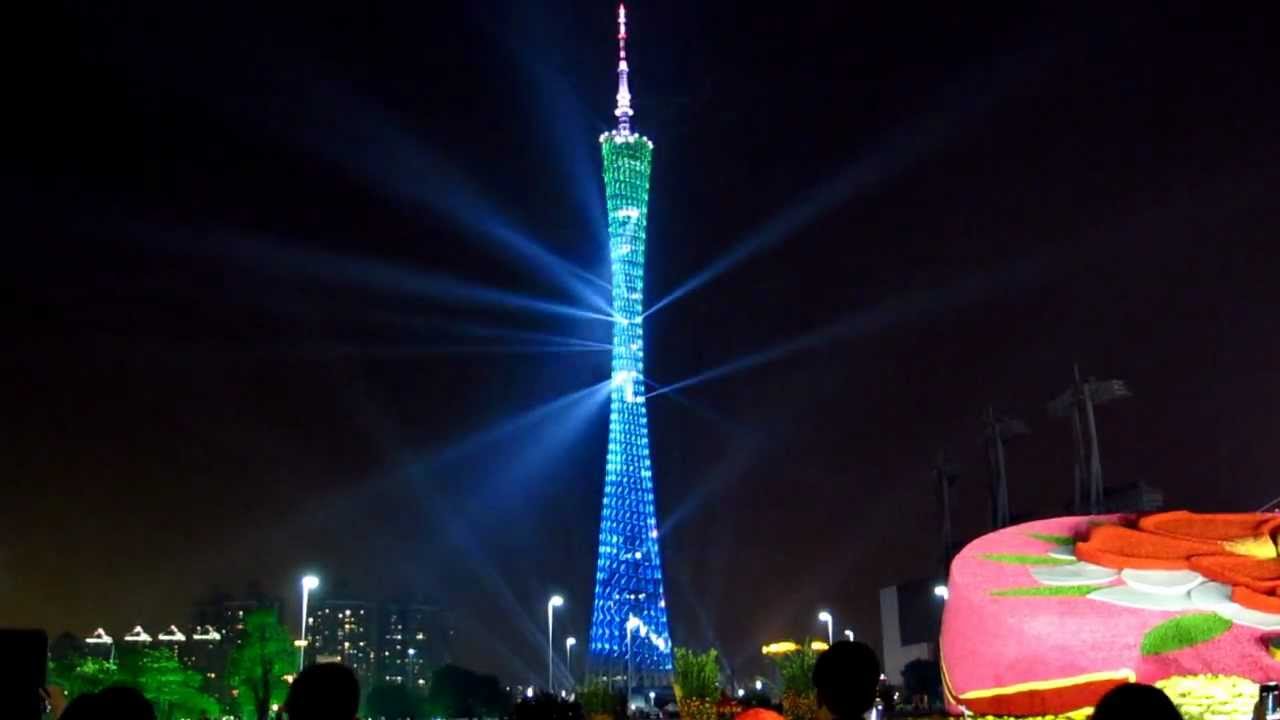 Canton Tower Lights Show @ Guangzhou 2013
