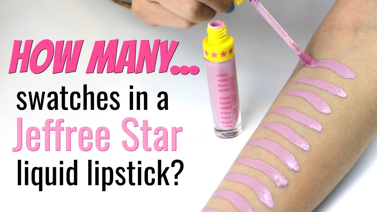 THE MAKEUP BREAKUP -  How many swatches in a Jeffree Star Cosmetics Velour Liquid Lipstick?