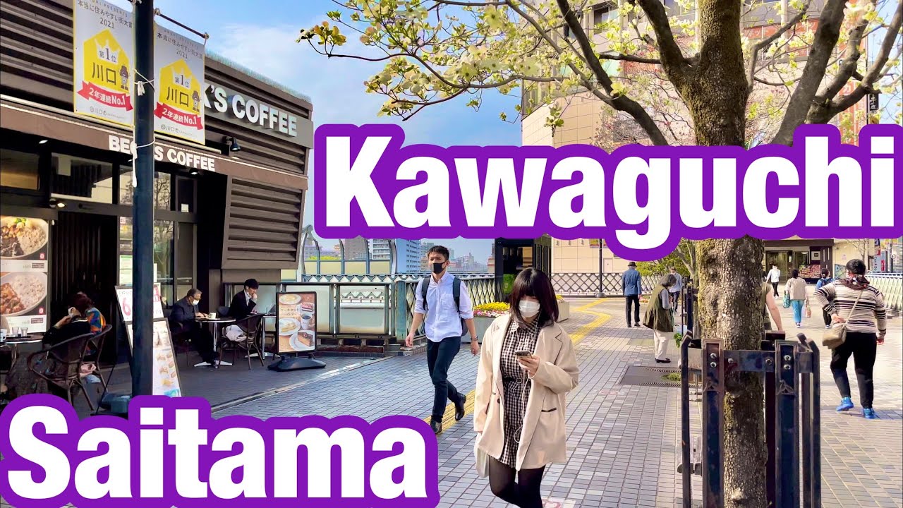[JAPAN/Saitama]Kawaguchi station walking scenery[Cherry blossoms]