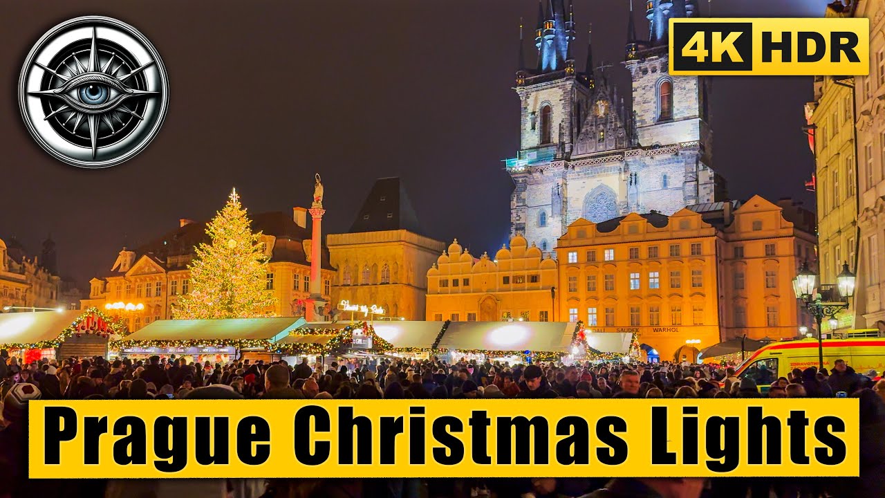 Prague Christmas Tree Lighting 2025 | Old Town Square First Advent Celebration | 4K HDR