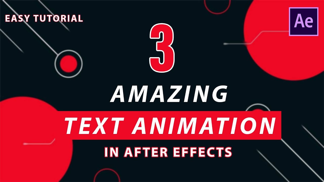 3 Title Text Animation In After Effects | Beginner Tutorial | 3Tailfox