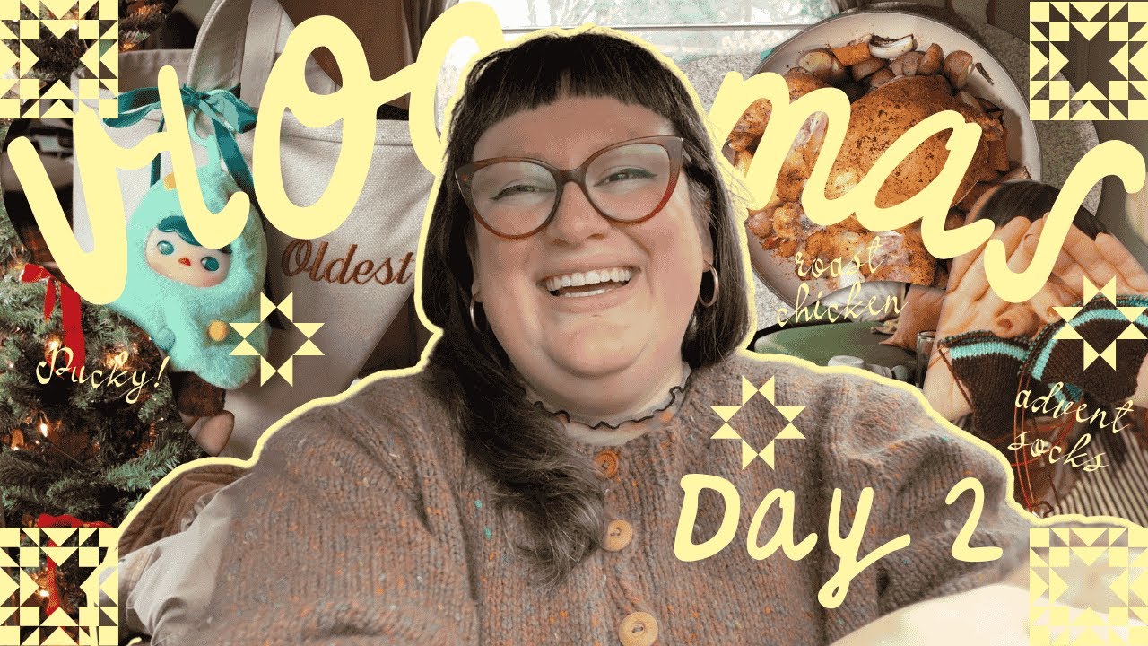 Knitting Vlogmas 2025 ✨ Day 2: Pucky, Advent Sock Catch-Up, Roast Chicken ✨ Portland, OR ✨ Cozy Vlog