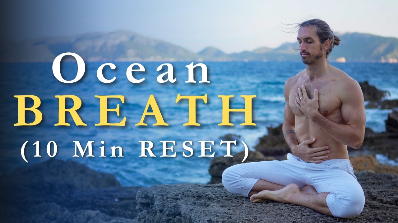 10 Minute Ocean Breathing | Calm Your Nervous System & Release Stress