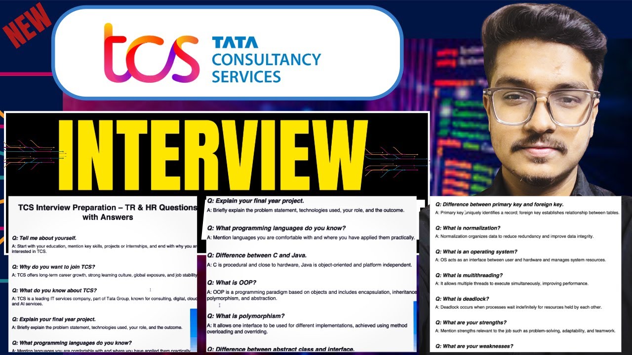 TCS Interview Questions TR, HR & MR All Questions | TCS NQT Interview Questions