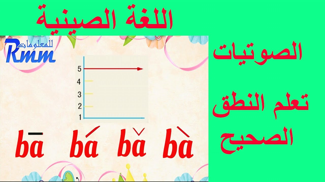 3- اللغة الصينية -البينين و الصوتيات (طريقة النطق) Chinese pinyin and tones pronunciation 3