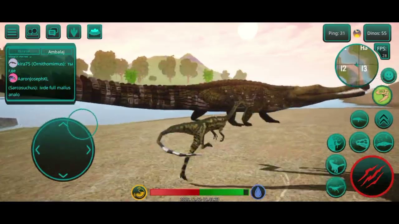 Değişik dino ile oynadım yeni isim buldum(zıpzıp)#keşfet #dinosaur #thecursedisle #games #game