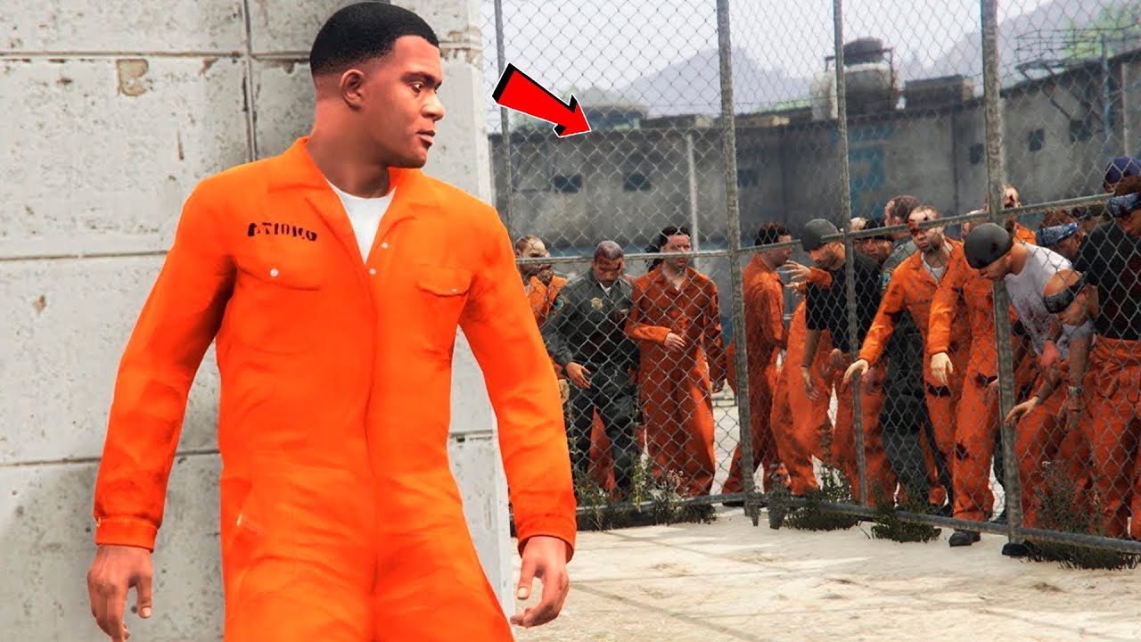 ФРАНКЛИНДІ ТҮРМЕДЕ ЗОМБИЛАР ҰСТАП АЛДЫ (GTA V)
