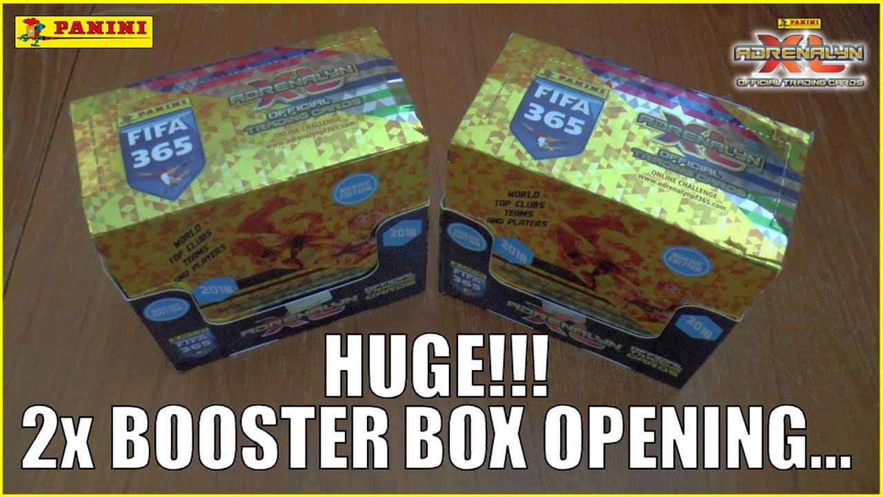 HUGE! TWO BOOSTER BOXES OPENING ! | NORDIC EDITION | Panini Adrenalyn XL FIFA 365 2018 Trading Cards