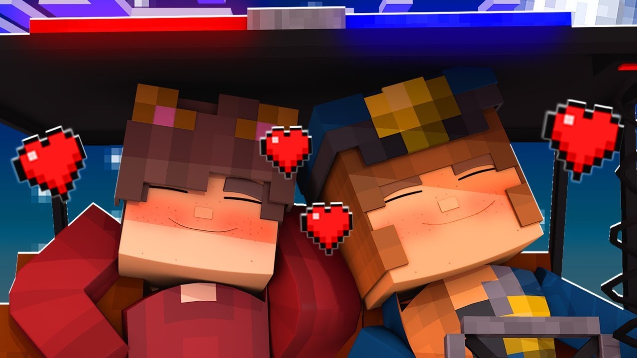 A POLICIAL MAIS LINDA DA CIDADE DORMIU COMIGO NO CARRO DE POLICIA DELA NO MINECRAFT