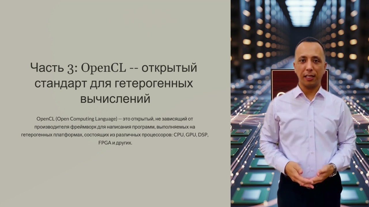 Архитектура GPU: Отличия от CPU, CUDA и OpenCL, практические примеры в ИИ и графике