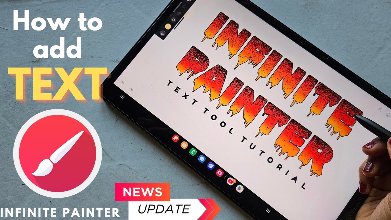 Инструмент «Текст» в Infinite Painter ⚠️НОВОЕ ОБНОВЛЕНИЕ⚠️ | Как добавить текст в Infinite Painter