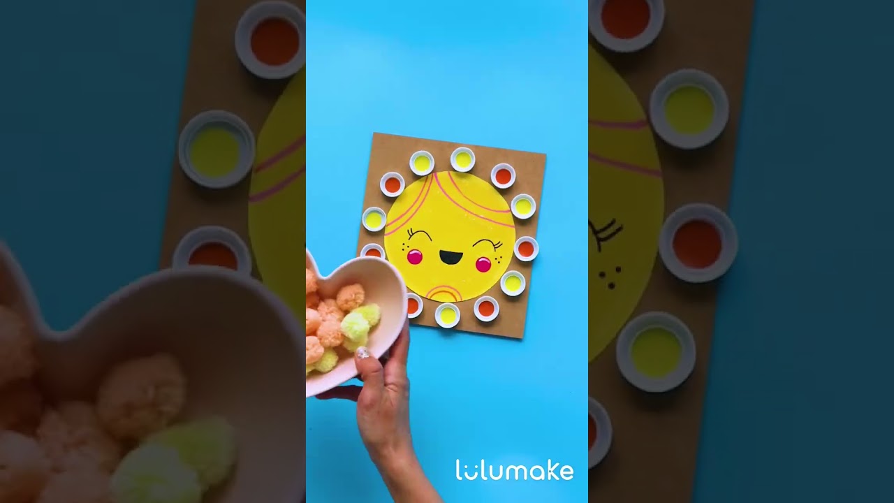 Easy Sun Craft | #recyclecraft