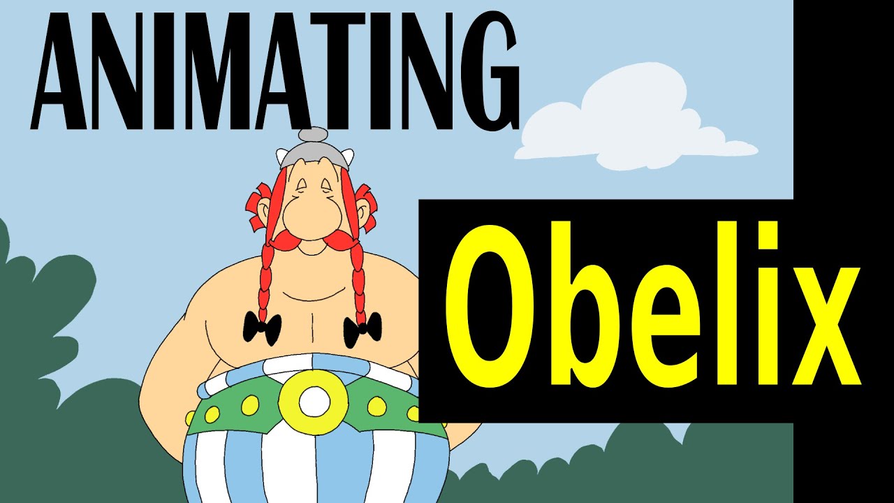 Animating Obelix in Pencil2D