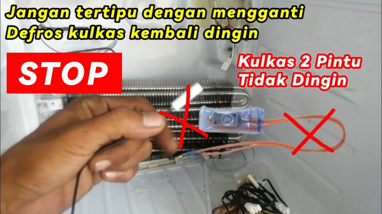 JANGAN TERTIPU DENGAN MENGGANTI DEFROST KULKAS 2 PINTU KEMBALI DINGIN