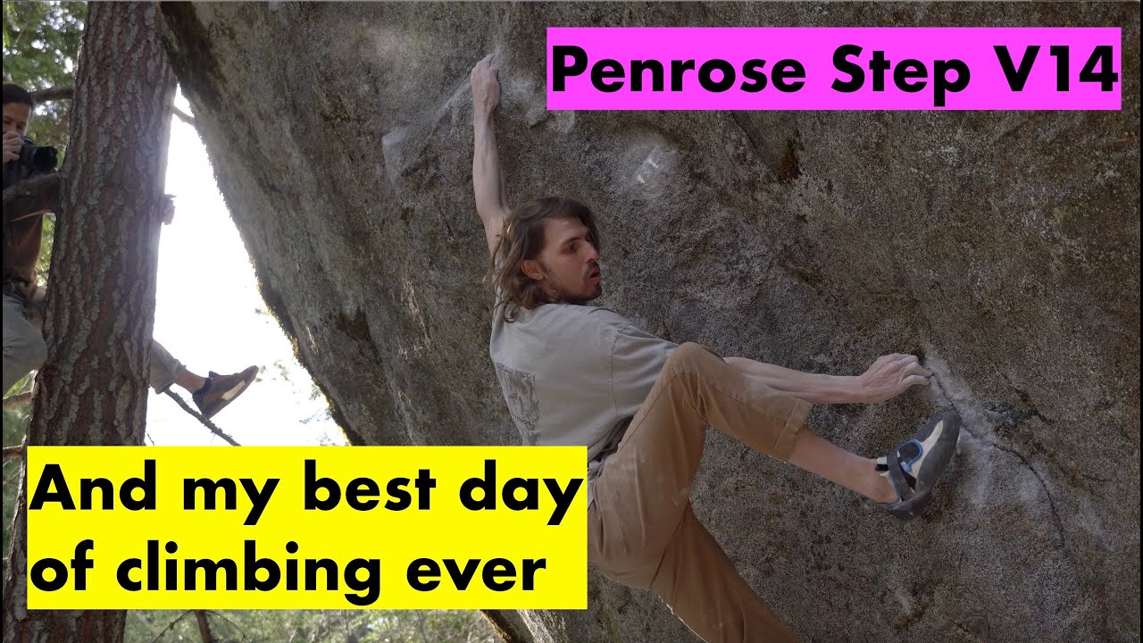 Penrose Step V14, and my best day of climbing ever