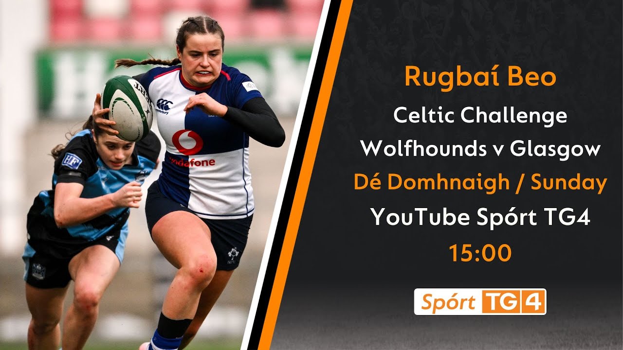 Rugbaí Beo | Celtic Challenge | Wolfhounds v Glasgow Warriors - Babhta5
