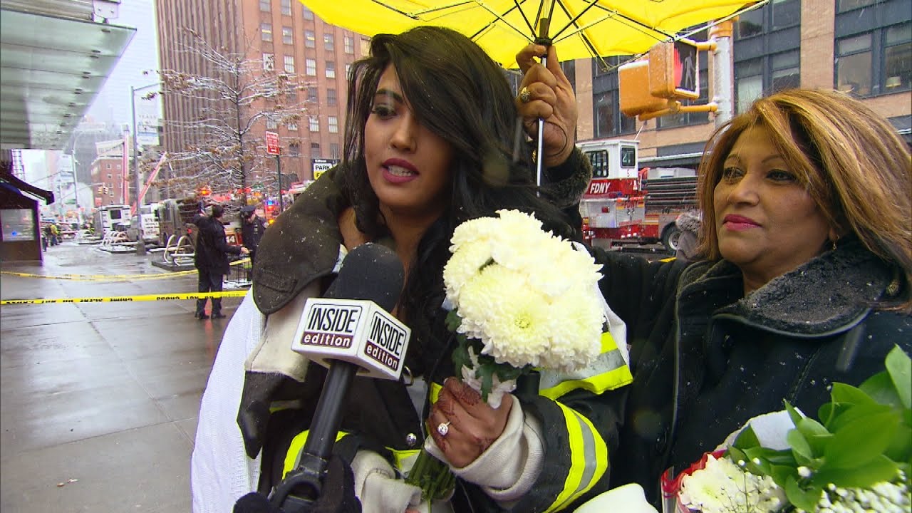 Firefighter Lends Bride Jacket as She Flees Crane Collapse on Wedding Day