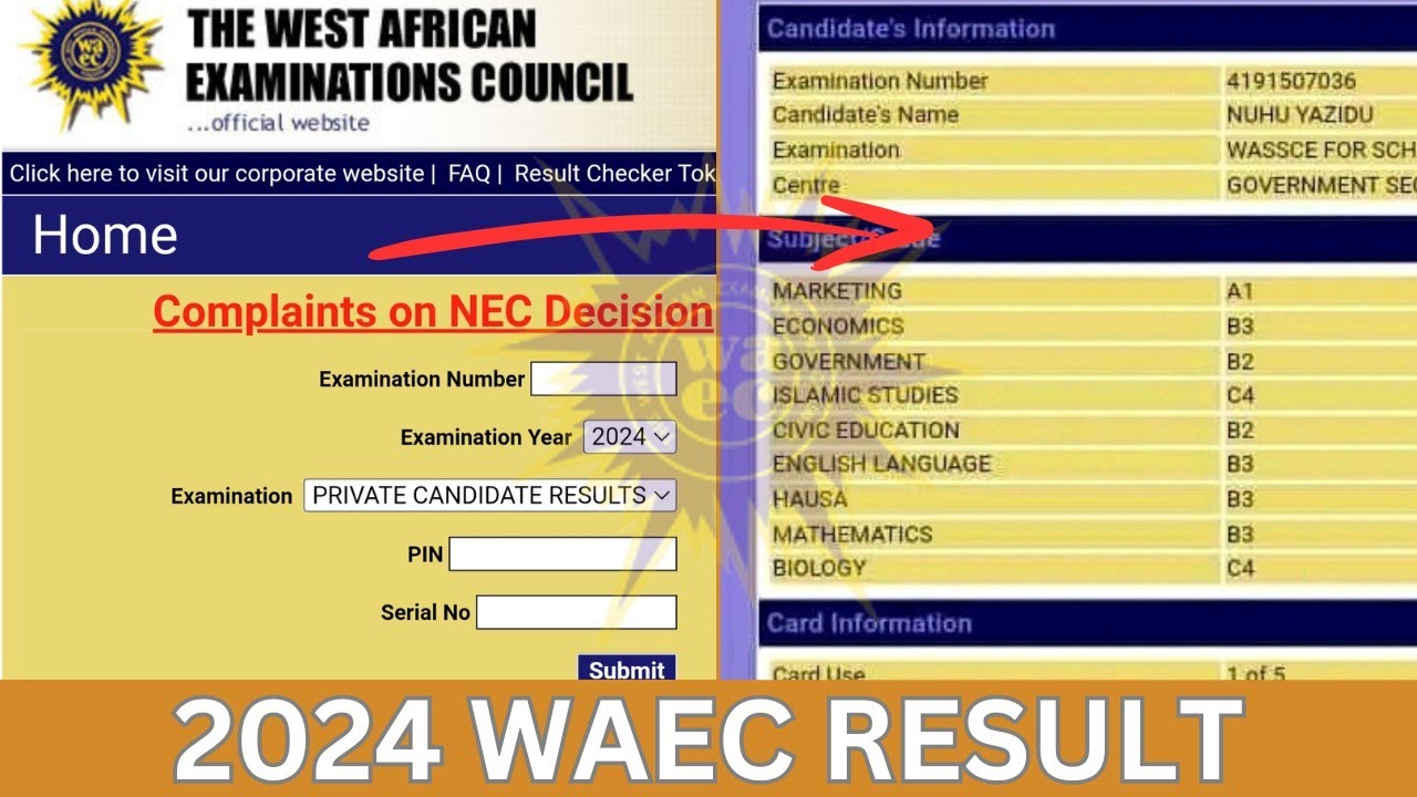 2026 WAEC result || How to buy WAEC scratch card online