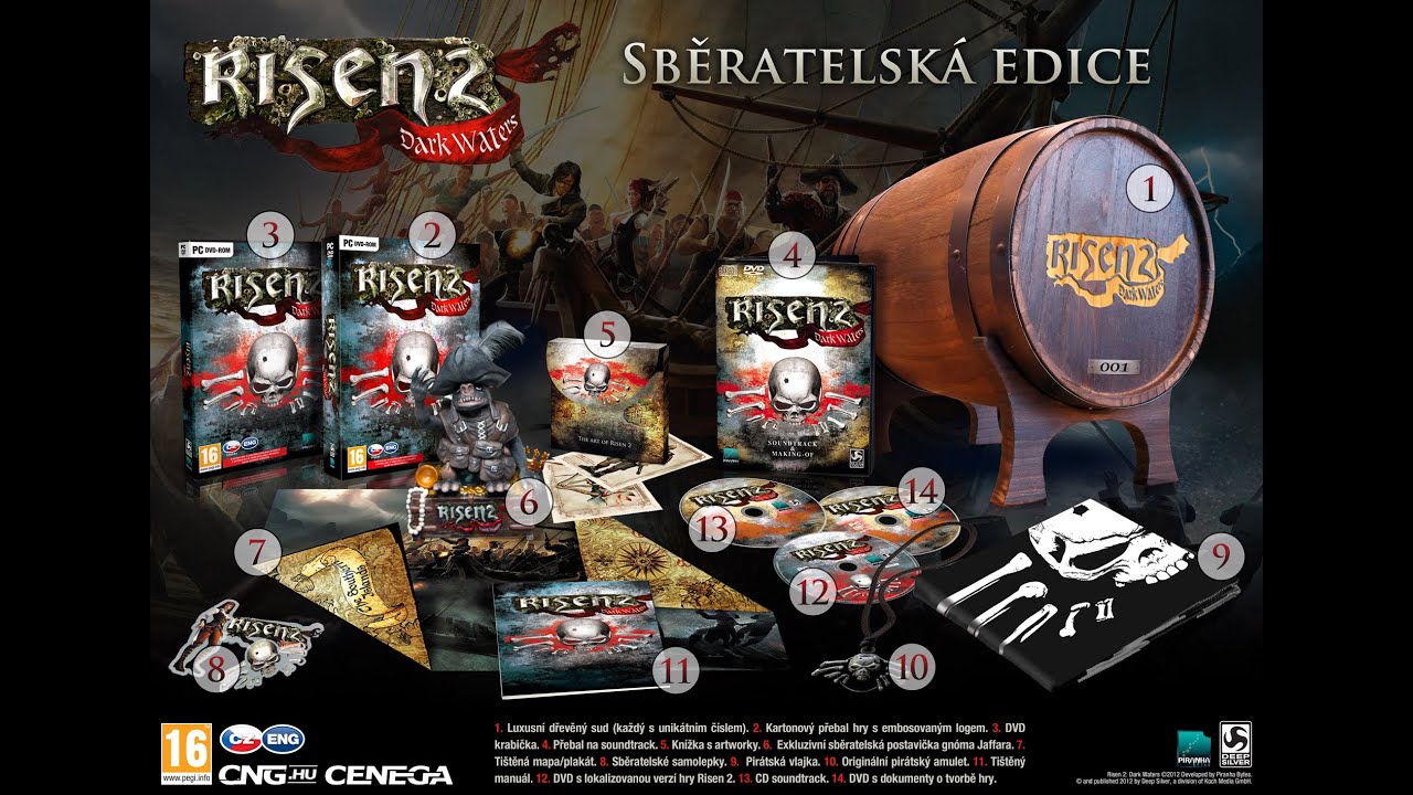 Risen 2 Dark Waters: Collector´s Edition(Sberatelska Edice) unboxing em PT-BR