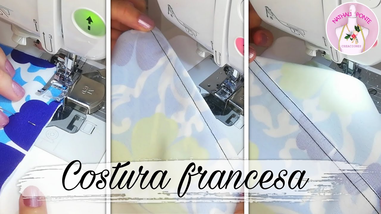 🌸 Como hacer una costura francesa Muy fácil de hacer - Nathali Estilos