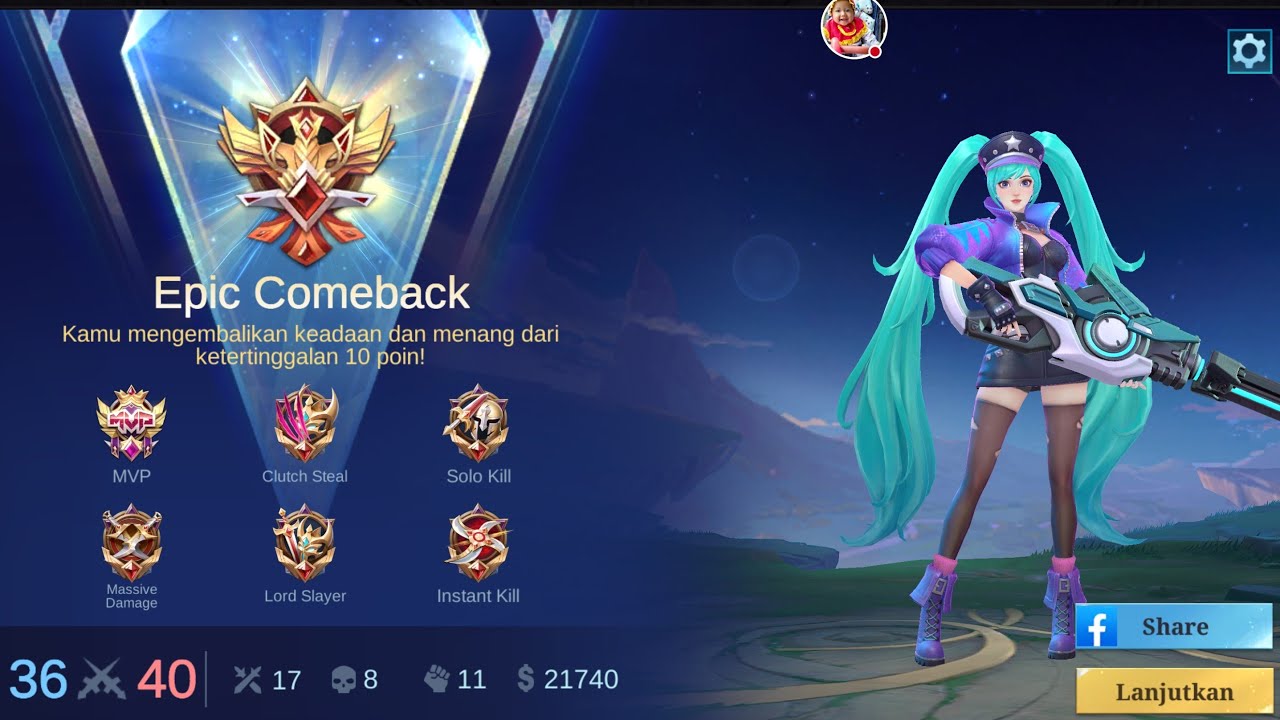 Epic Comeback Keren, Yuk Gas Lagi🔥 #epic #comeback #keren #videogame #game #live #mainan #mlbb #yt