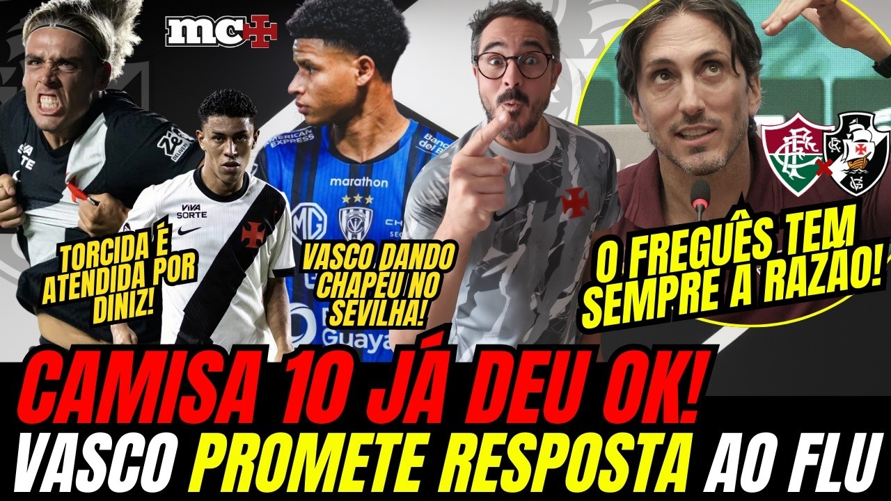 CAMISA 10 FECHANDO ESSA MANHÃ NO VASCO! SOBERBA e PROVOCAÇÃO: FLU ACORDOU O GIGANTE