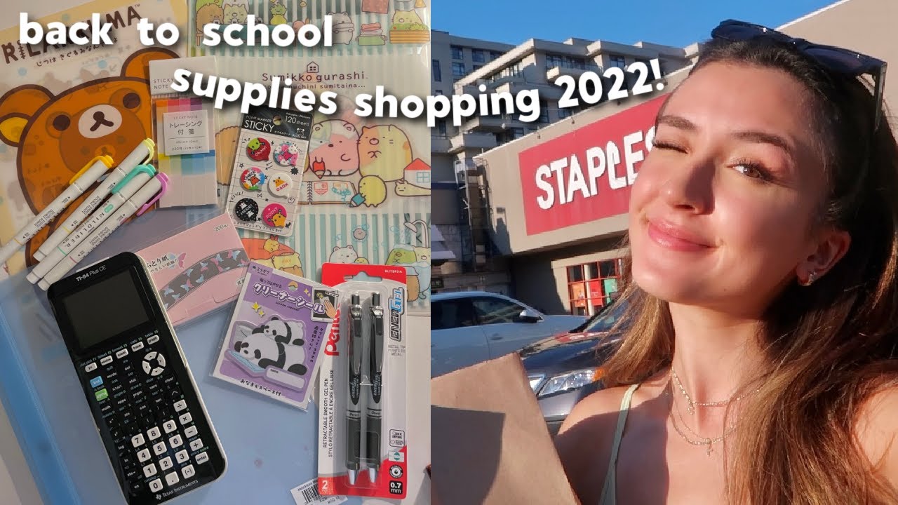 BACK TO SCHOOL SUPPLIES SHOPPING 2022! college freshman✏️