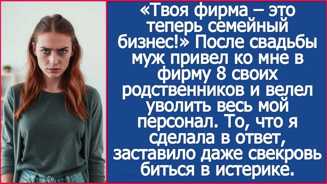 Твоя фирма – это теперь семейный бизнес!
