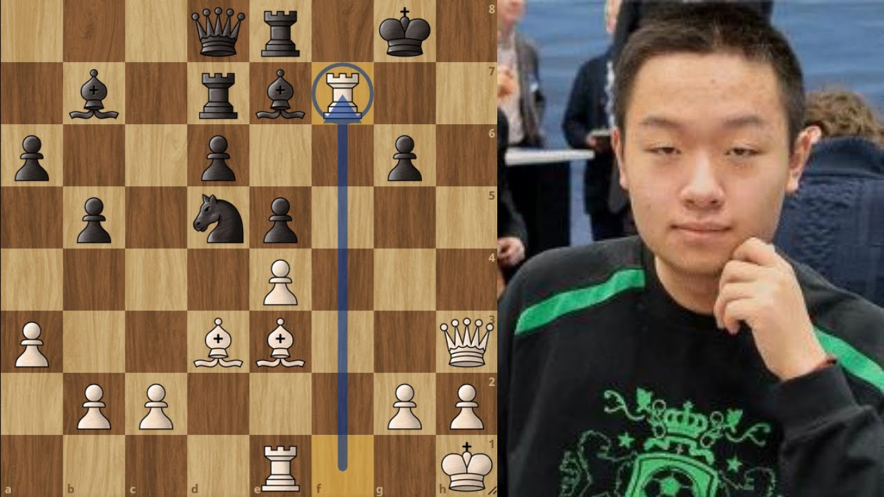 Crushing Attack With Rook and Bishop Sacrifice by Wei Yi