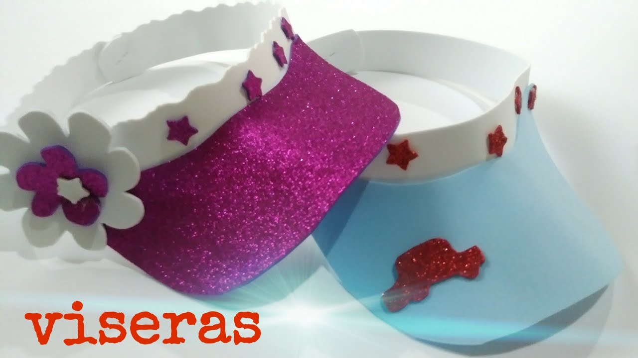 Viseras o gorras*para fiestas🎉🎈faciles y bonitas