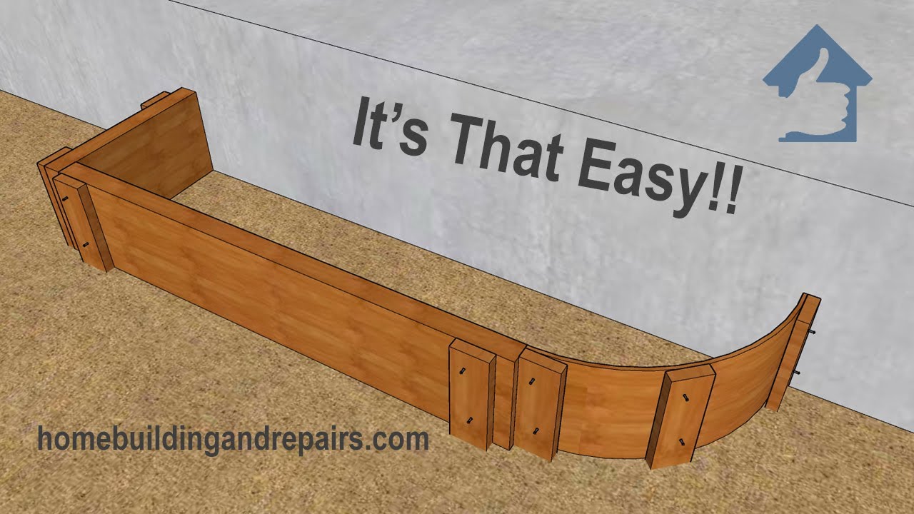 Простой способ сделать четвертькруглую бетонную ступеньку для таких самодельщиков, как вы