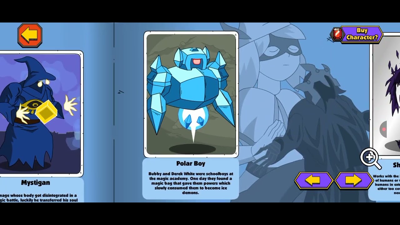 Lore/description Book of the Punch TV characters