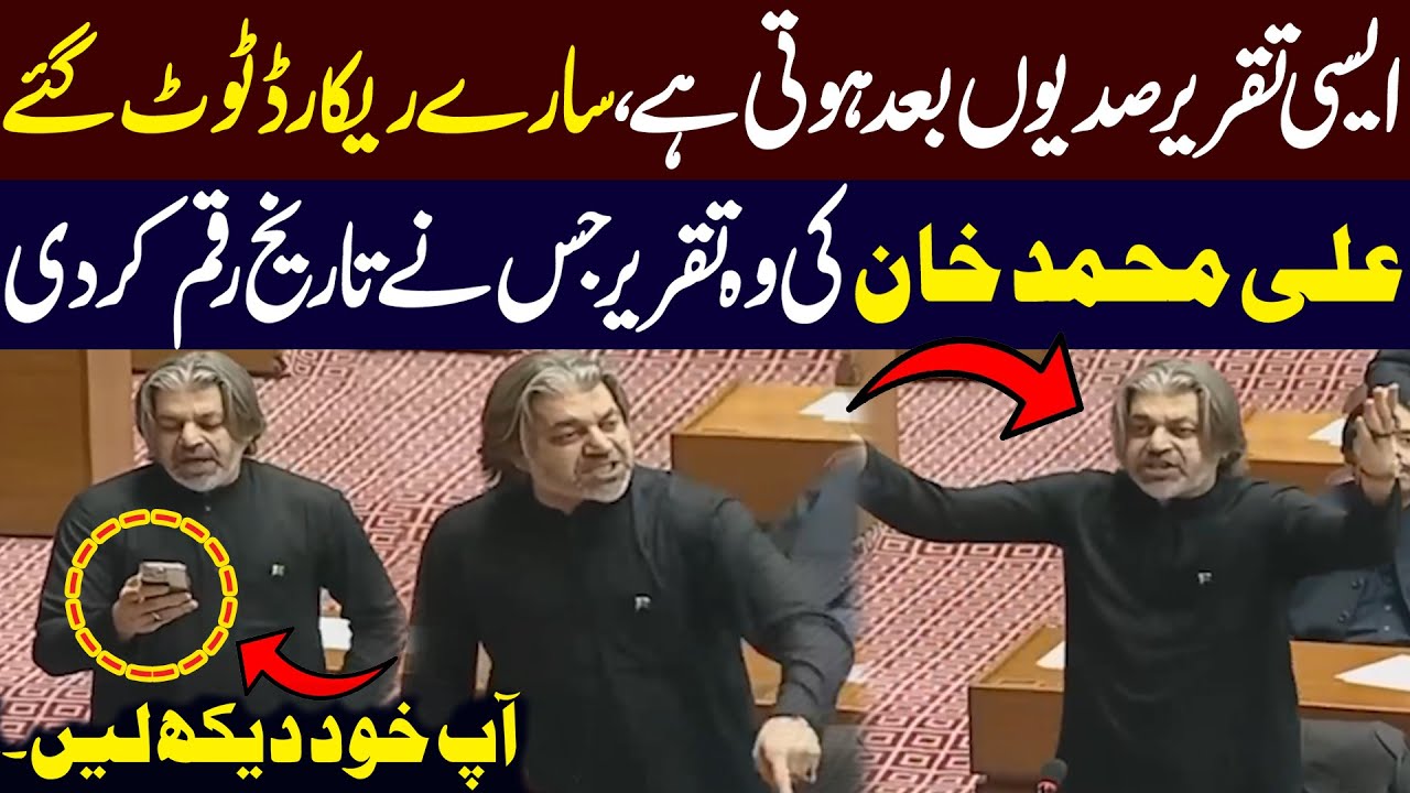 Ali Muhammad Khan Fiery Speech in National Assembly l Breaks All Records! l Public News