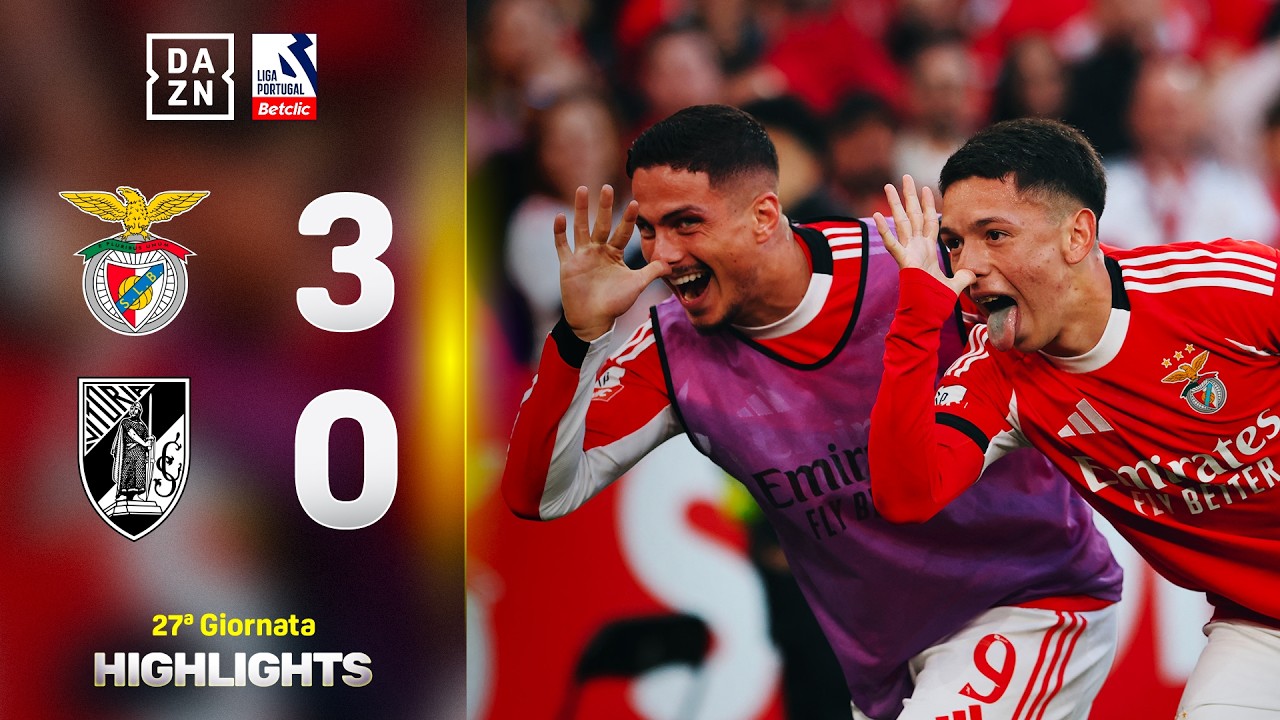 Tris al da Luz e L'EMOZIONE di Mou: Benfica-Vitoria Guimaraes 3-0 | Liga Portugal | DAZN Highlights