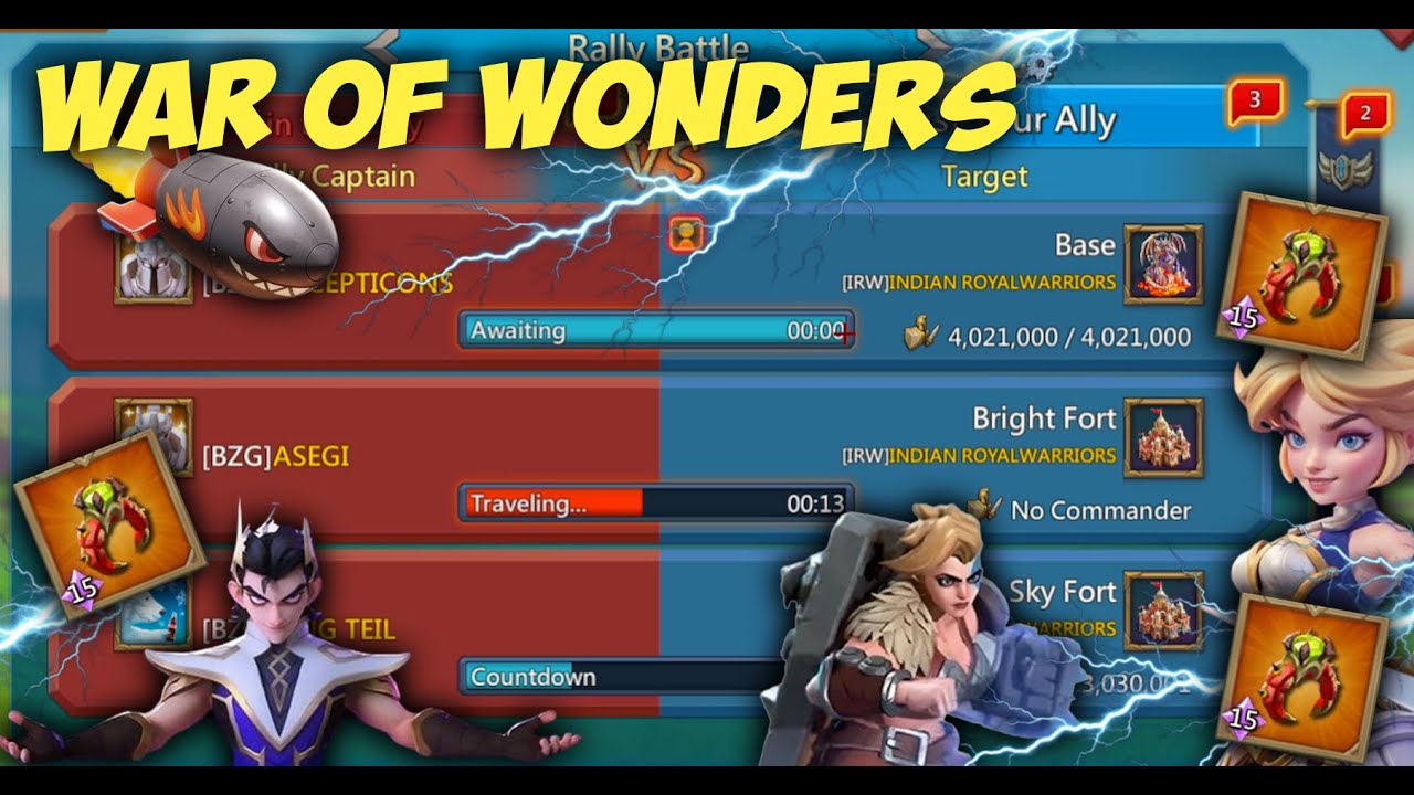 Lords Mobile &mdash; Война чудес! 3 кольца против полных чемпионов