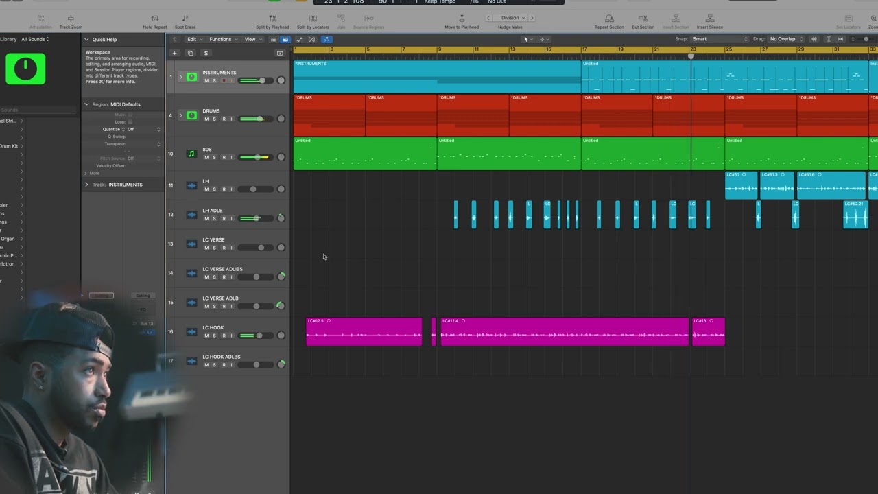 Beat Breakdown of "Percy Miller" Produced by I Am Malcolm X